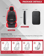 FREESOO Red Black Front Car Seat Covers - Image 2