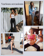 Fotociti Maternity Flare Leggings - Image 6
