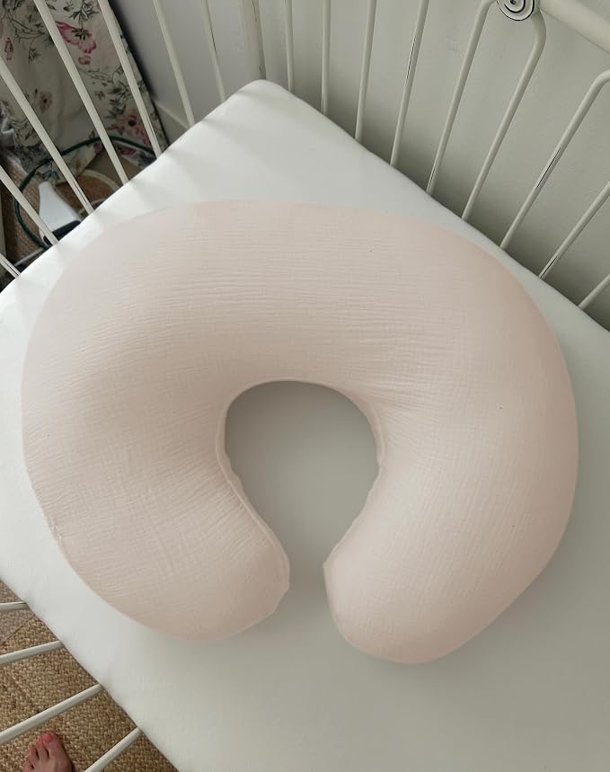 Nursing Pillow Covers 2 Pack, Muslin Nursing Cover - Image 3