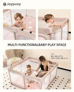 Baby Playpen with Mat, 50x50 in Small Play Pen - Image 7