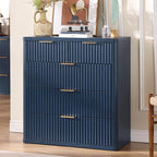 LEYAOYAO Fluted 5 Drawers Dresser by LEYAOYAO-Findtheshiningpointofyourideallife%EF%BC%81