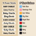 Personalized Baby Bib – Soft Cotton Terry, Cute Jindo Dog Design - Image 6