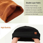 LMLALML Beanie for Toddler Boys Elegant Baby Beanie Knit Winter Hat for Kids - Image 3