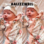 Aalizzwell Baby Girls Romper Outfit Fall Winter Clothes - Image 2