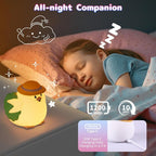 Silicone Night Light for Kids – Rechargeable Tap Control Lamp - Image 5