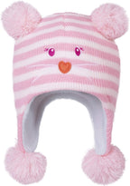 LANGZHEN Toddler Kids Infant Winter Hat, Earflap Knit Warm Cap Fleece Lined by LANGZHEN