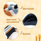 Duoyeree Kids Beanie Hat for Boys Girls Pom-pom Kint Hats Cozy Lining Winter - Image 5