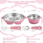 Stainless Steel Baby Plate and Bowl - Image 2