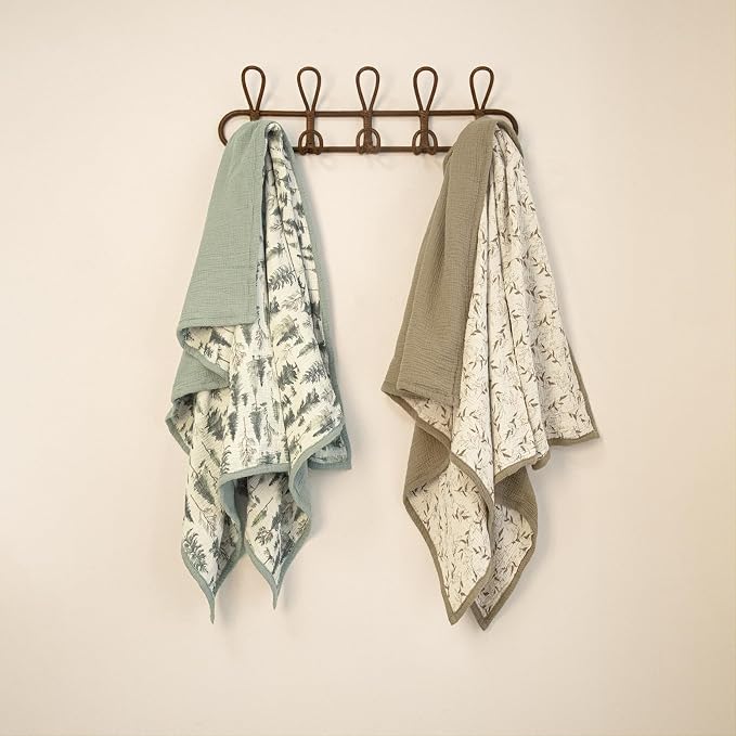 lulumoon Muslin Baby Blanket Neutral: Lightweight Cotton Blanket - Image 3