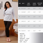 GINKANA Women's Nursing Hoodie Sweatshirt Long Sleeves Breastfeeding Maternity - Image 7