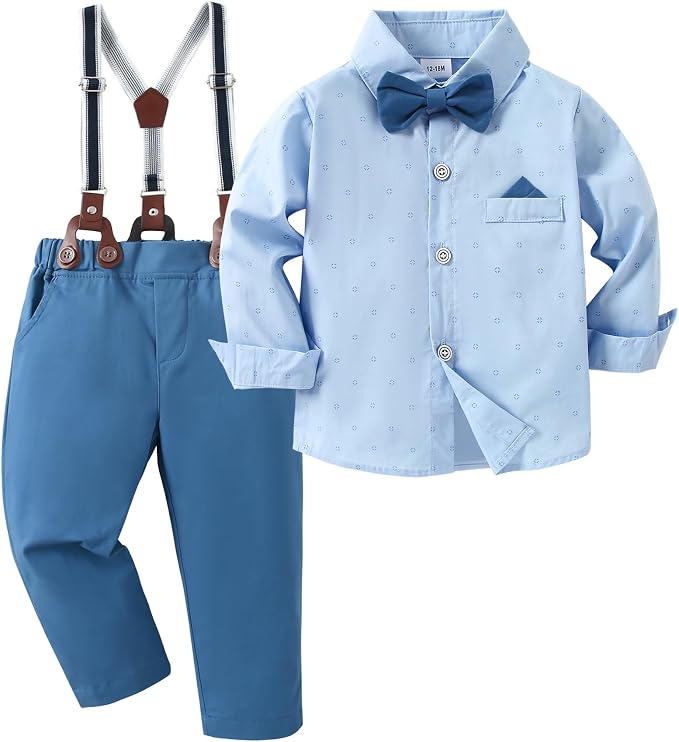 CARETOO Toddler Boy Clothes Suit Gentleman Wedding Outfits Kids Formal Dress by CARETOO