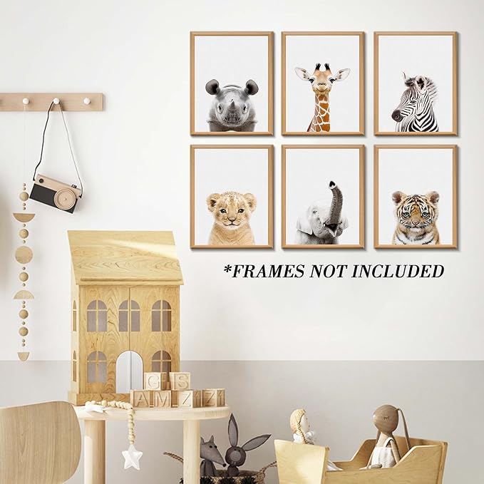 Safari Cute Animal Decor: Rhino, Zebra - Image 2