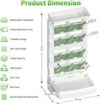 Baby Bottle Drying Rack for 12 Bottles, Space Saving Countertop Vertical - Image 2