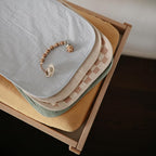 mushie Waterproof Changing Pad Liners | 100% Organic Cotton | Set of 3 - Image 6