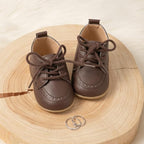 ohsofy Infant Baby Boy Oxford Shoes PU Leather Loafers Rubber and Soft Sole - Image 6