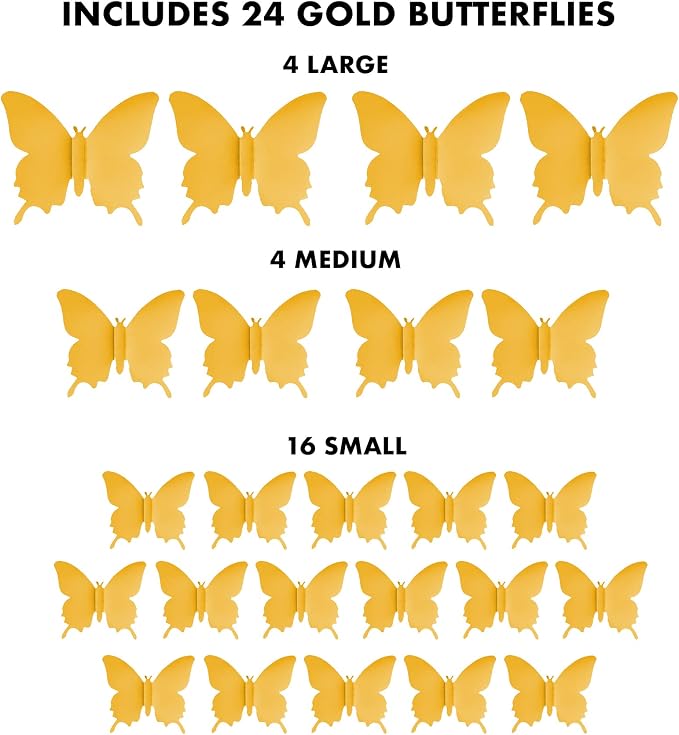 Butterfly Wall Decal Room Decor, Party Decor, Wedding Decoration, Aesthetic - Image 3