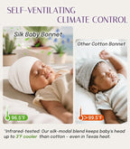 OLESILK Silk Baby Bonnet for 0-6 Months - Image 4