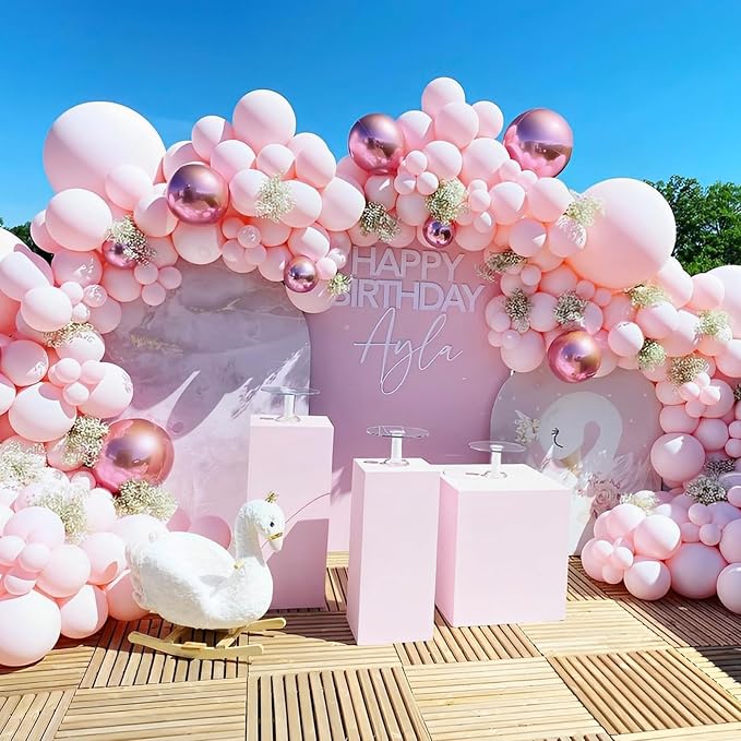 90pack Light Pink Balloons Different Size 18/12/10/5 Inch Pastel Pink Balloon - Image 3