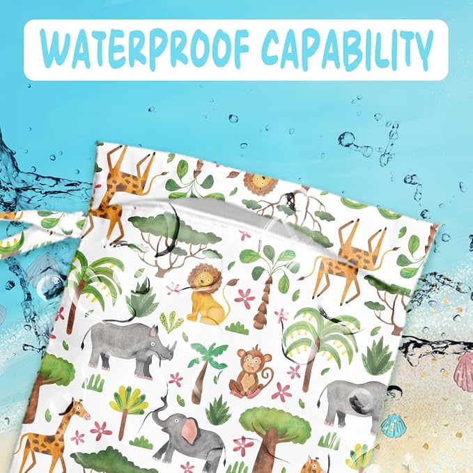 Wet Bag for Baby Swimsuit Kids Wet Dry Bag for Breast Pump Parts Diaper Bag - Image 3