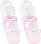 Baby Bibs Soft and Absorbent Organic Cotton Bandana Drool Bibs Set by Benoxine