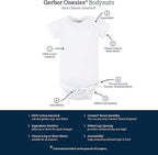 Gerber baby-girls 5-pack Solid Onesies Bodysuits - Image 4