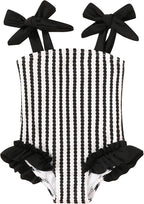 Happy Town Toddler Swimsuit Girl Solid Color Stripe One-Piece Baby Bathing Suits by HappyTown