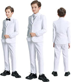 JPF Boy's Formal Suit Set Slim Fit Kids Tuxedo Suits - Image 6