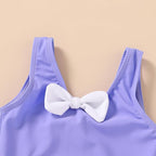 YOUNGER TREE Toddler Swimsuit Girl Cute Stripe One-Piece Ruffle Swimwear Baby - Image 3