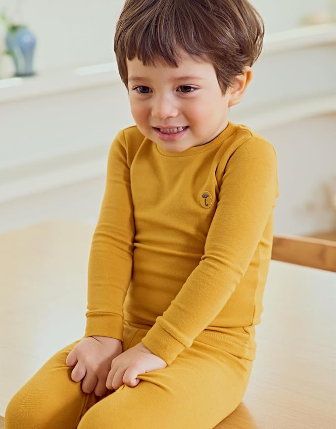 moimoln 6M-8Y Modal Cotton Solid Soft Breathable Baby Toddler Boys Girls Snug - Image 2
