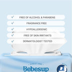 BEBESUP- Korea’s #1 Flushable Wipes- 100% Plant-Based Hypoallergenic - Image 6