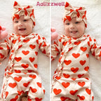 Aalizzwell Baby Girls Romper Outfit Fall Winter Clothes - Image 2