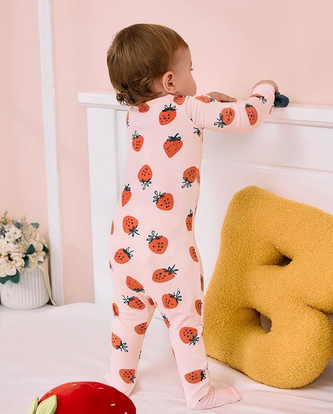 Bamboo Viscose Convertible Baby Footies Pajamas, footies - Image 7