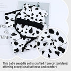 Cinaci 2 Pieces Adjustable Soft Cotton Baby Swaddle Sleep Sacks Hats Newborn - Image 4