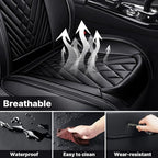 Car Seat Cover Full Set, Waterproof Leather Seat Cover, Front and Rear Auto - Image 6