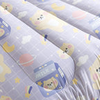 QOOMO Bear Comforter Twin Size, Kawaii Bedding Set - Image 5