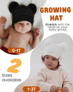 FURTALK Baby Winter Knitted Beanie Hat Soft Warm Lined Pom Pom - Image 3