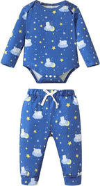 NZRVAWS Newborn Baby Boy Clothes Infant Boy Outfits Romper Pants Set 6 Pcs 0 3 - Image 4