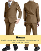 Boys’ Formal Suit 5 Piece Set, Toddler Tuxedos - Image 5