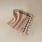 mushie Muslin Organic Cotton Washcloths 5-Pack | Soft Wipes - Image 3