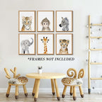 Jungle Safari Wall Art Decor for Baby Nursery Room - Image 4