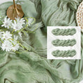 FEXIA 3 Pack Sage Green Table Runner 35x120 Inches by FEXIA