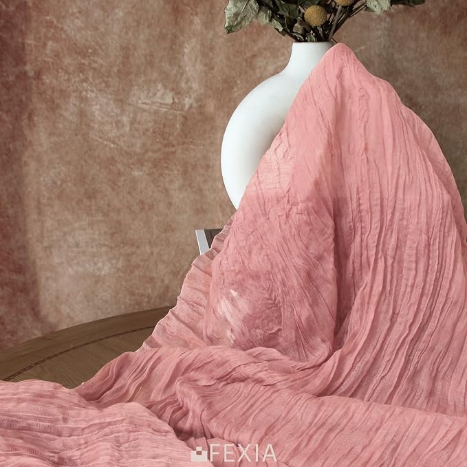 FEXIA 3 Pack Rose Pink Table Runner 35x120 Inches - Image 5