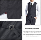 Boys Suit for Kids Teens Formal 5 Piece Tuxedo Suit Set - Image 4