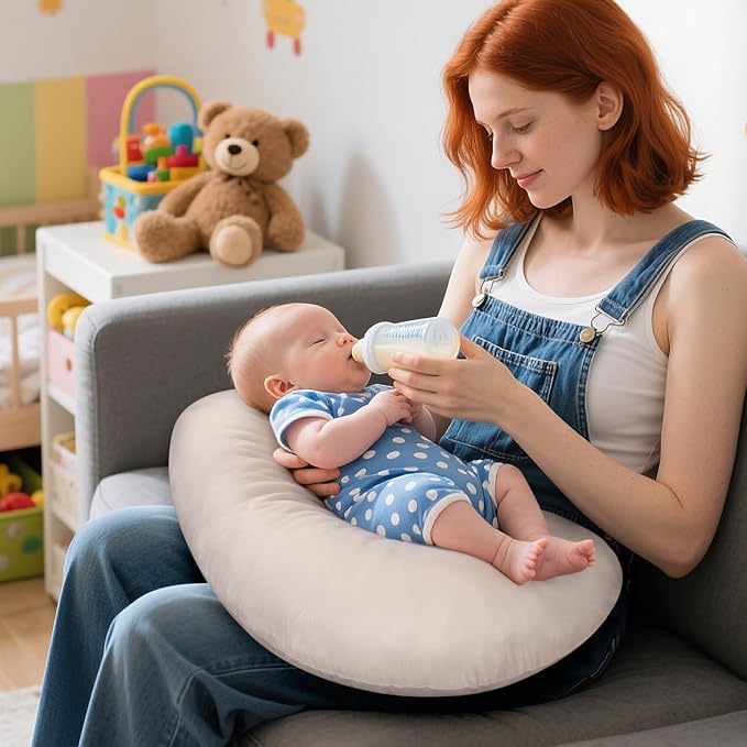 Accmor 2 Pack Nursing Pillow Covers, Stretchy Nursing Cover - Image 2