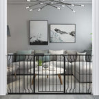 WAOWAO Baby Gate 66.93-71.65" Extra Wide Pressure Mounted Walk Through Swing by WAOWAOBABYSAFETYPRODUCTS