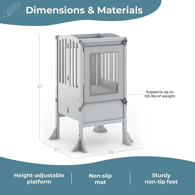 Guidecraft Contemporary Kitchen Helper® Stool and 2 Keepers - Image 3