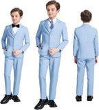 JPF Boy's Formal Suit Set Slim Fit Kids Tuxedo Suits - Image 6