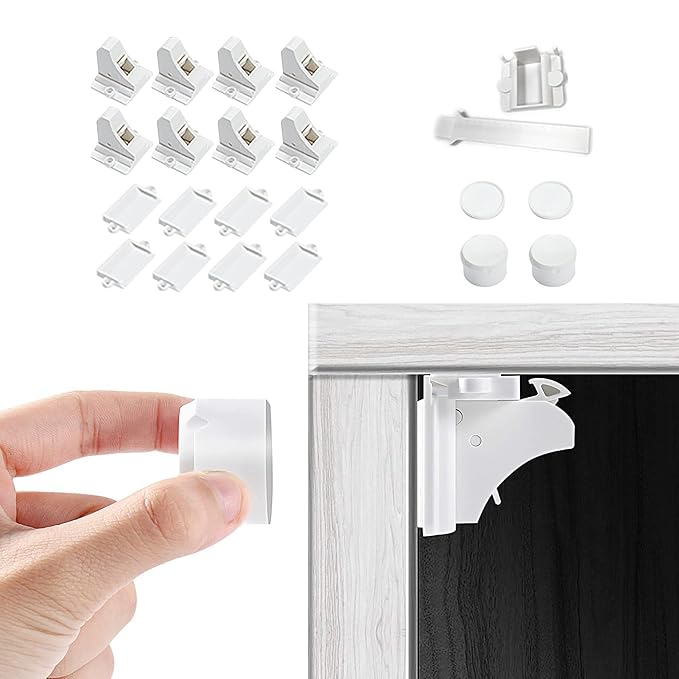 Vmaisi Adhesive Magnetic Cabinet Locks by vmaisi