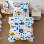 NTBED 4 Pieces Construction Toddler Bedding Set - Image 2