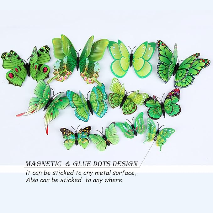 Butterfly Wall Decor 24/48 PCS, 3D Butterflies Stickers - Image 2